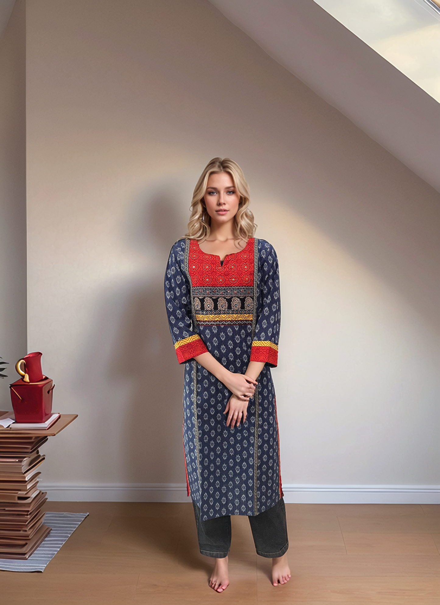 Gujrati Patchwork Kurti