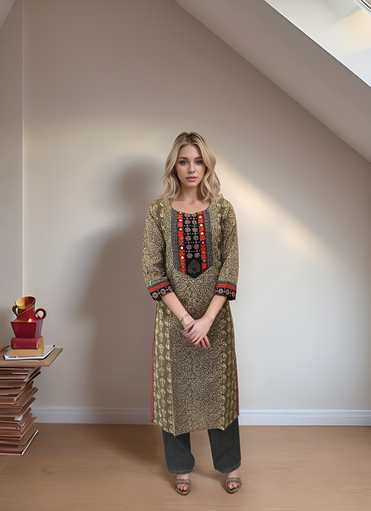 Gujrati Patchwork Kurti