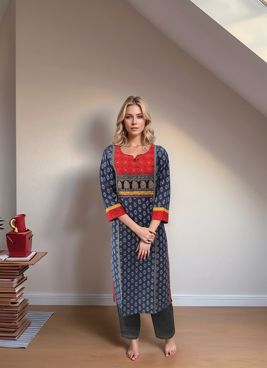 Gujrati Patchwork Kurti